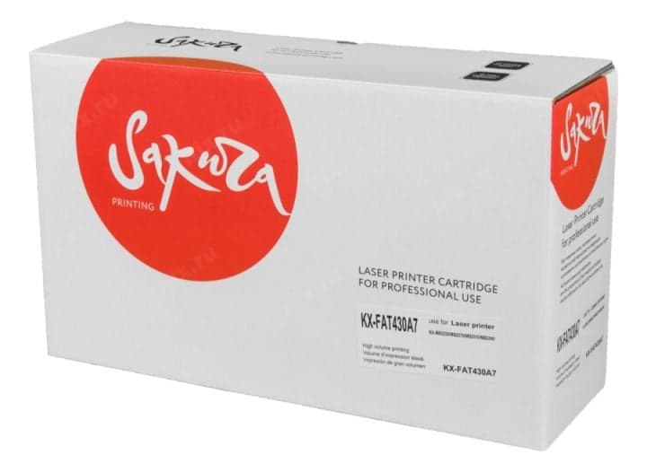 SAKXFAT430A7 Картридж SAKURA KXFAT430A7 для PanasonicKX-MB2230/2270/2510/2540, черный , 3000 к.