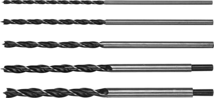STAYER Maxdrill, 5 шт: 6-8-10-12-14 х 300 мм, набор сверл спиральных по дереву (2943-300-H5)