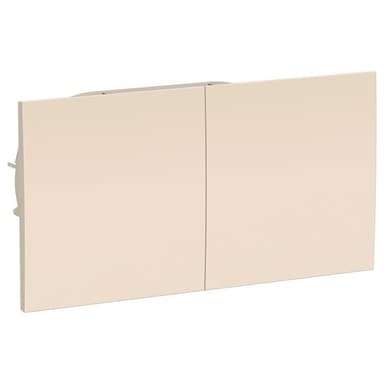 Schneider Electric ATN000228 ATLASDESIGN РОЗЕТКА двойн. с заземл.со штор.со сдвиж. крышк, 16А, в сборе, БЕЖ