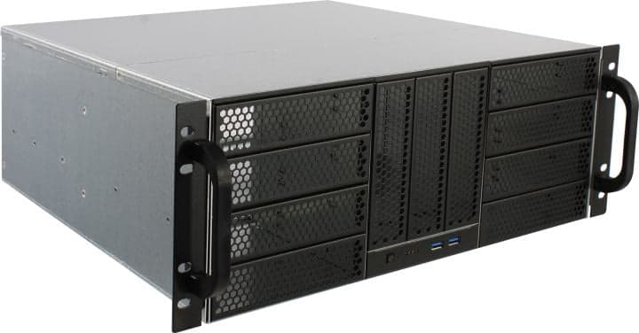 Server Case 4U Procase <RE411-D11H0-A-45> Black ATX, без БП