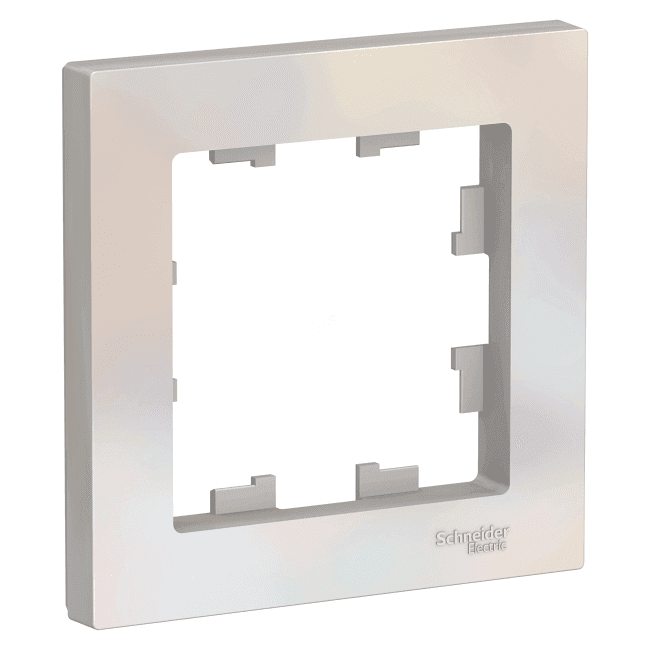 Schneider Electric ATN000401 ATLASDESIGN 1-постовая РАМКА, ЖЕМЧУГ