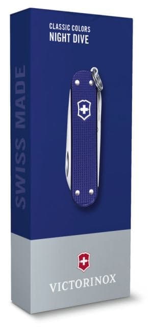Нож перочинный Victorinox Classic Night Dive (0.6221.222G) 58мм 7функц. карт.коробка