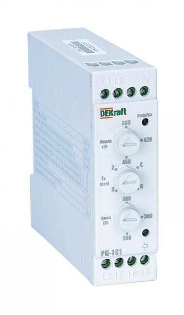 Реле DEKraft 23301DEK контроля фаз 380В тип 02