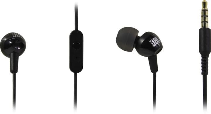 Наушники с микрофоном JBL C100si <Black> (шнур 1.2м) <JBLC100SIUBLK>