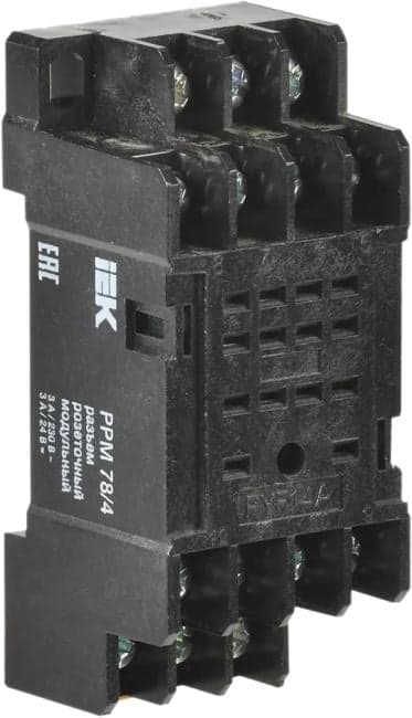 Разъем IEK RRP20D-RRM-4 модульный РРМ78/4(PYF14A) для РЭК78/4(MY4)