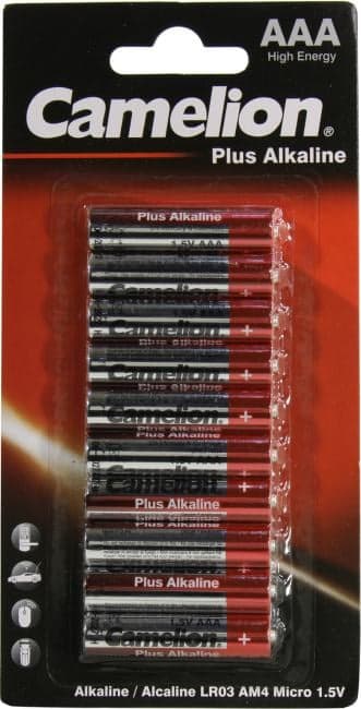 Camelion LR03-BP10, Size "AAA", 1.5V, щелочной (alkaline) <уп. 10 шт>