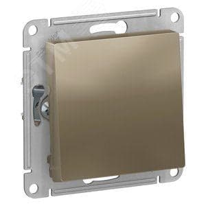 Переключатель Systeme Electric ATN000561 AtlasDesign, 1-клавишный, сх.6, 10АХ, механизм, шампань