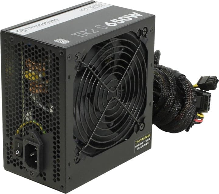 Блок питания Thermaltake ATX 650W TR2 S TRS-650AH2NK 80+ (24+4+4pin) APFC 120мм fan 5xSATA RTL