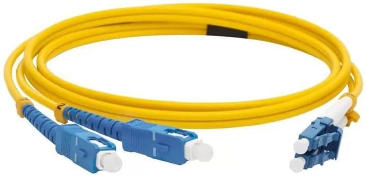 Lanmaster <LAN-2LC-2SC/SU-3.0> Patch cord ВО, LC-SC, Duplex, SM 3м