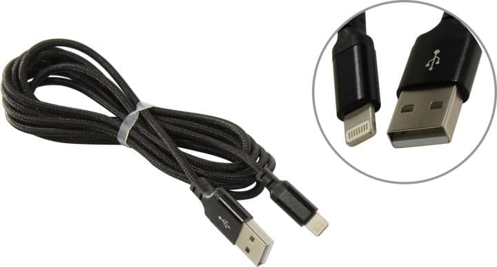 Hoco <X14 Lightning 2M Black> Кабель USB 2.0 AM-->Lightning 2м