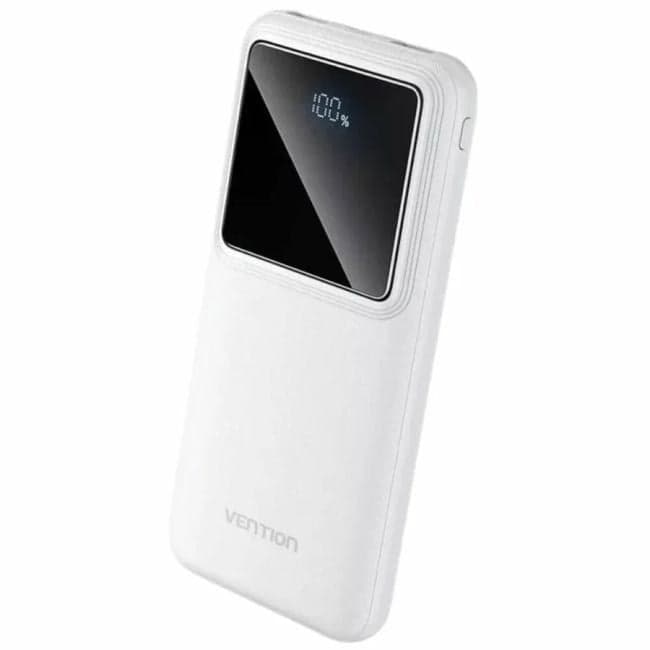 Vention FHKW0 Power Bank Vention 10000mAh(M/C-A/A)22.5W Белый с LED Дисплеем