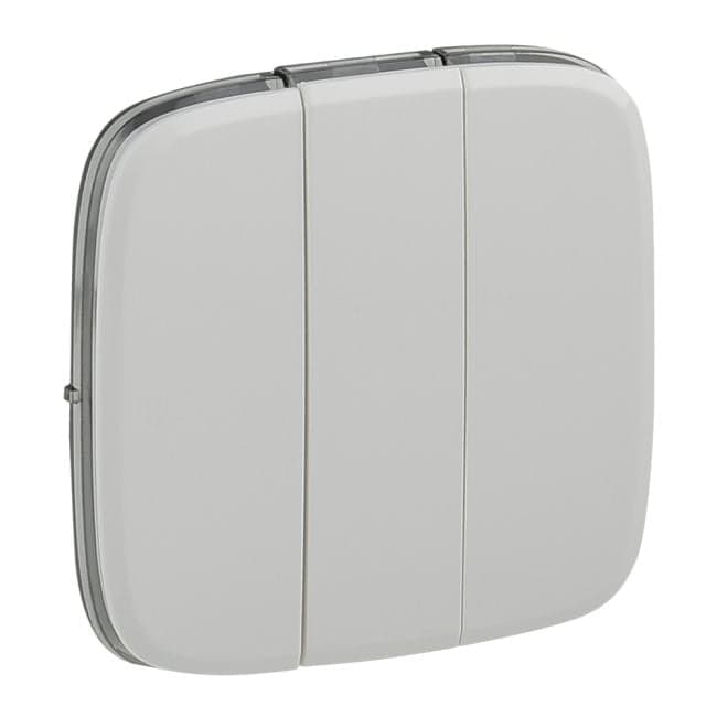 Legrand 755035 Valena ALLURE Лицевая панель для выключателя трехклавишного Белая