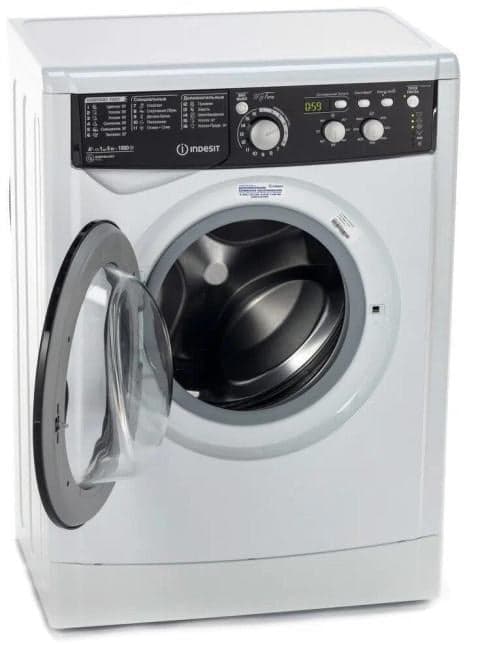 869991570540 Стиральная машина Indesit EWSD 51031 BK CIS класс: A загр.фронтальная макс.:5кг белый