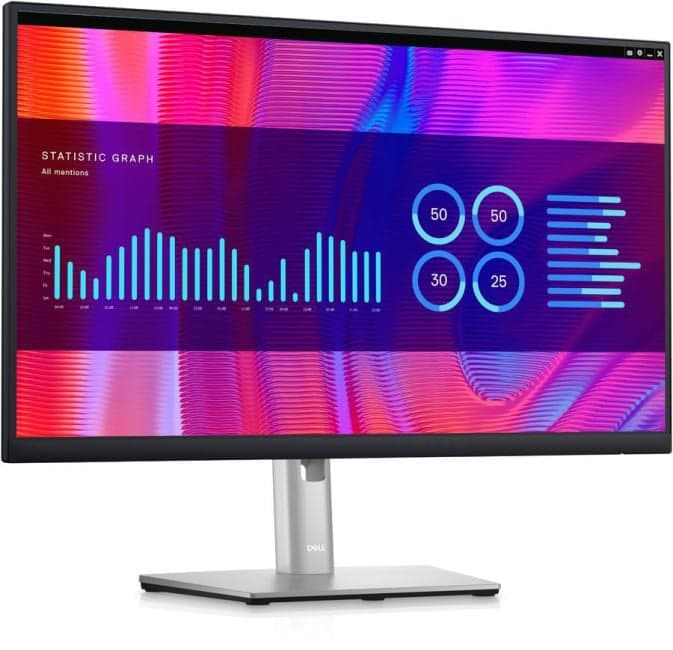 23.8" ЖК монитор DELL P2423DE <567975> с поворотом экрана (LCD, 2560x1440, HDMI, DP, USB3.2 Hub)