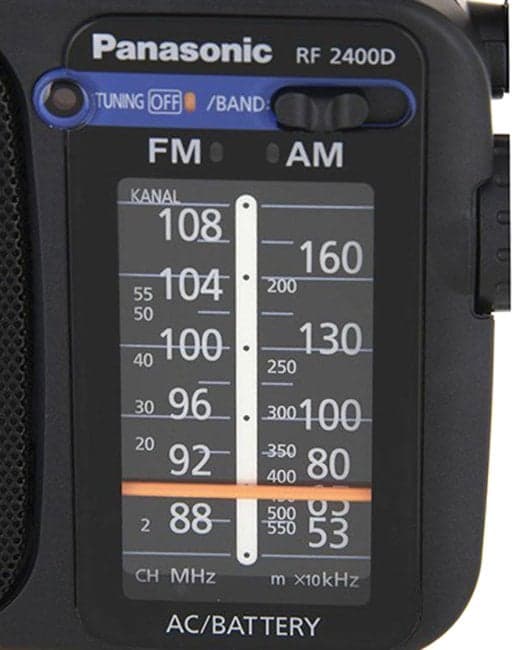 Panasonic <RF-2400DEE-K Black> (FM/AM, 4xAA/220V)