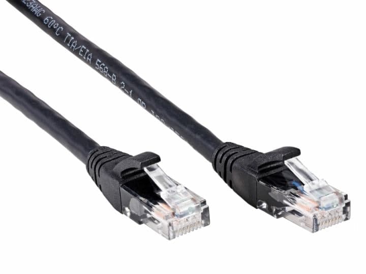Кабель PATCH CAT6E UTP 20M ANP612B-BK-20M BLACK AOPEN