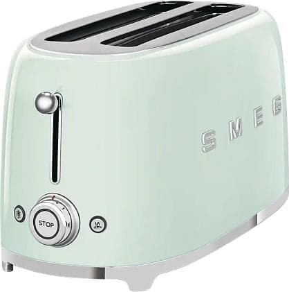 Тостер на 4 ломтика,SMEG TSF02PGEU , пастельный зеленый