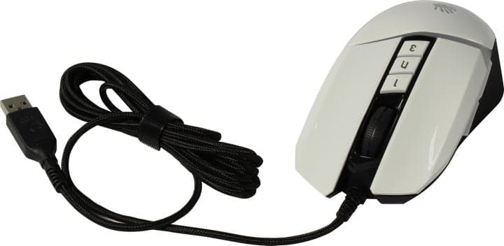 Bloody Gaming Mouse <W60 Max Panda White> (RTL) USB 10btn+Roll