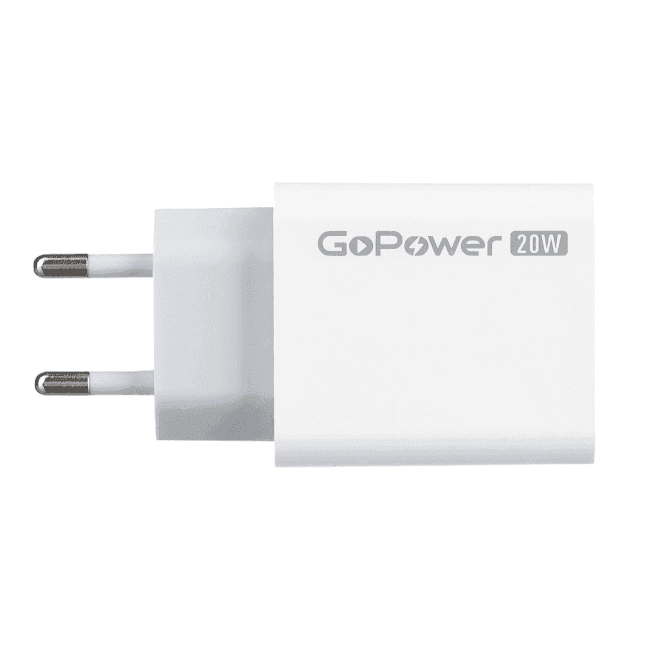 GoPower <00-00028401> Зарядное устройство USB (Вых. DC5/9/12V, 20W, USB, USB-C)
