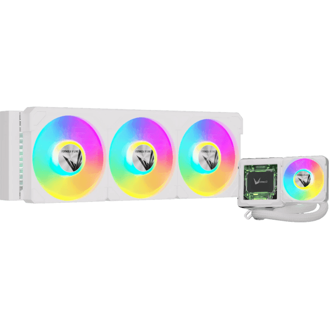 Cryo Wing Digi 360 WH СВО Formula V Line Cryo Wing Digi 360 WH, 360mm, LCD 2.73", 3x120mm, ARGB fans, LGA115X/1200/1700