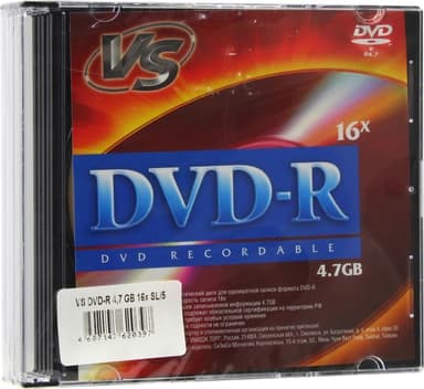DVD-R Disc VS 4.7Gb 16x <уп. 5 шт> <620397>