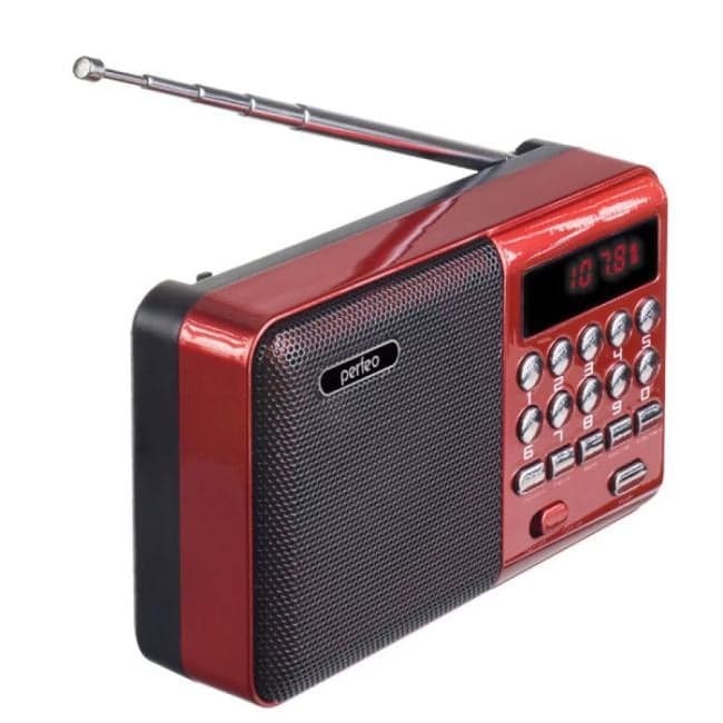 Perfeo i90-RED <PF_A4871> Радиоприёмник (3W, FM, USB, microSD, Li-Ion)