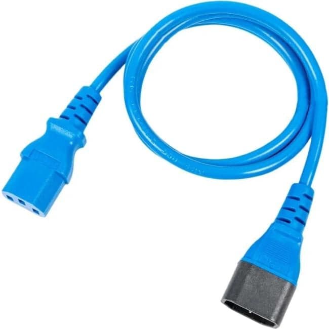 Кабель питания Filum FL-PC-C13/C14-C1-1.0-BL ПВС-АП 3x1.0 С13 - C14, 220/250В, 10А, синий, 1м