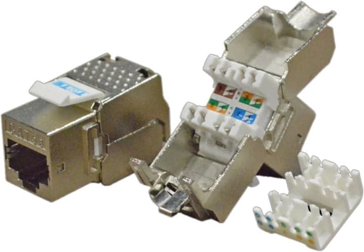 Модуль Keystone RJ45 FTP Lanmaster LAN-OK45S5E/180-WP категория 5e, 180 градусов, IP67
