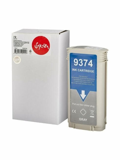 SIC9374A C9374A (№72 Grey) Sakura струйный картридж для HP, серый, 130 мл.