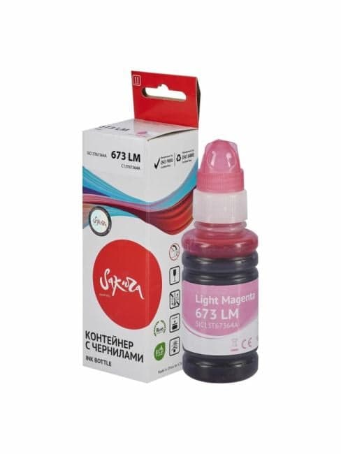Чернила SAKURA SIC13T67364A Light Magenta для Epson