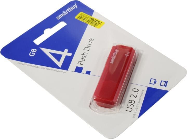 SmartBuy Clue <SB4GBCLU-R> USB2.0 Flash Drive 4Gb (RTL)