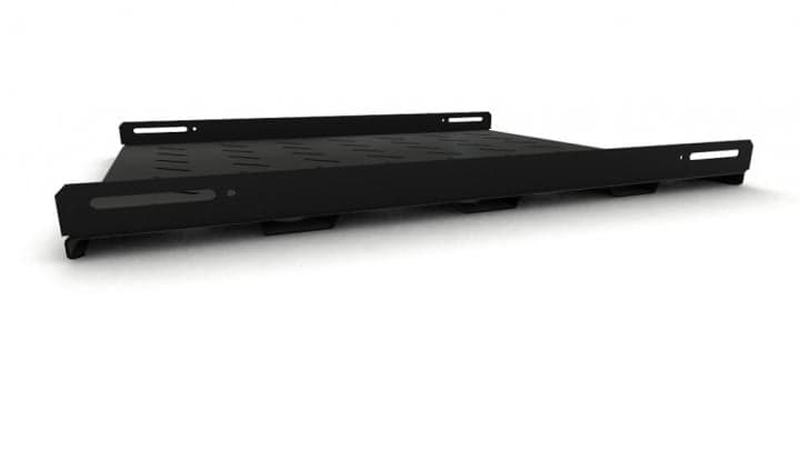 Hyperline <TSH3H-650-RAL9004> Полка 19" стационарная усиленная 650 мм, чёрная