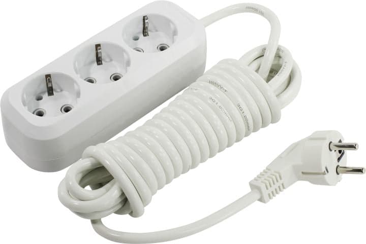 Удлинитель Smartbuy SBE-16-3-05-Z White <5м> (3 розетки)