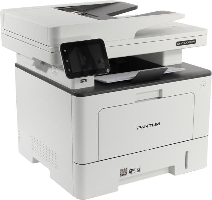 Pantum BM5100FDW (A4, 40стр/мин, 512Mb, LCD, лазерное МФУ, факс, USB2.0, двусторонняя печать, сетевой, WiFi, DADF)