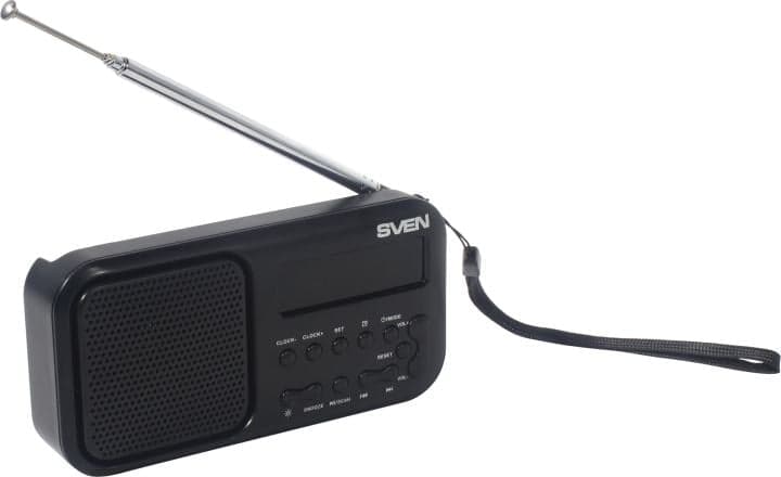 SVEN <SRP-50 Black> Портативный радиоприёмник (3W, FM, Li-Ion)
