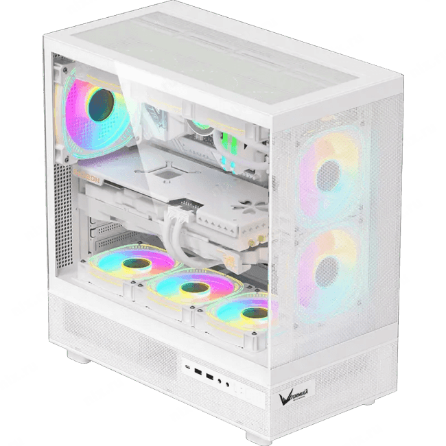 CRYSTAL Z8 W Корпус Formula Crystal Z8 белый без БП ATX 11x120mm 4x140mm 1xUSB3.0 audio bott PSU