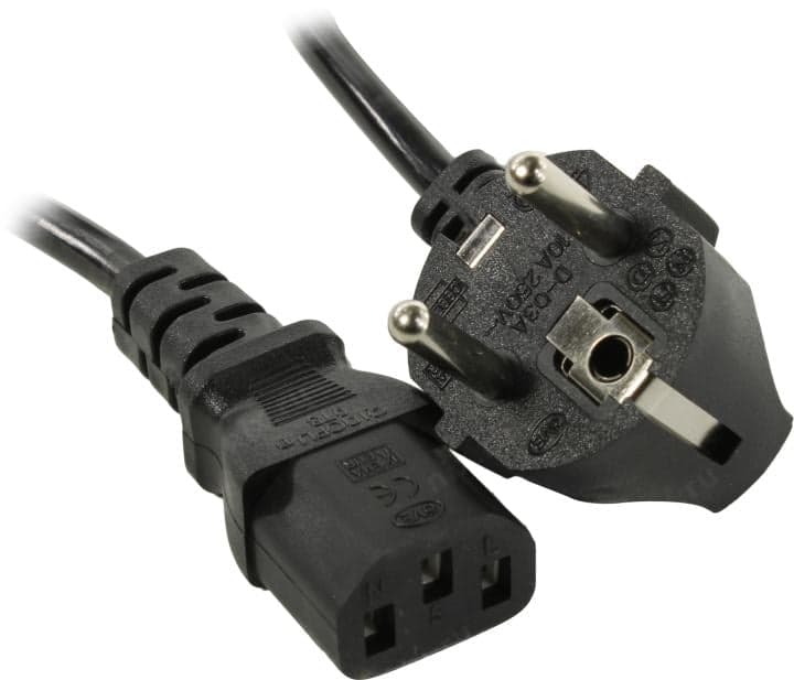 5bites Кабель питания PC207-18A IEC-320-C13 / CEE 7/7 SHCUKO / 220V / 3G*0.75MM / 1.8M