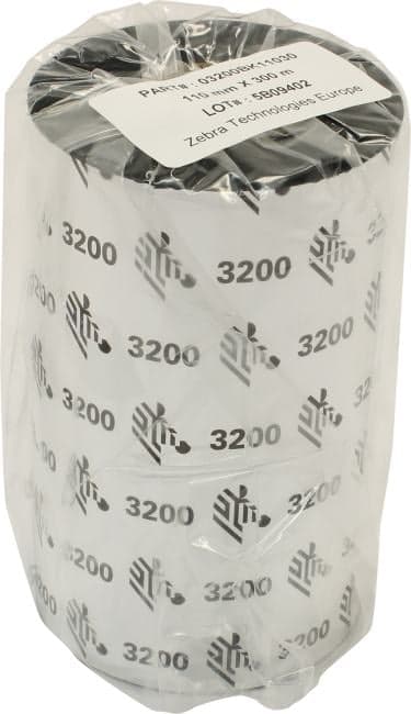 Zebra 3200 Wax/Resin термолента 300 m Черный