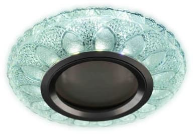 Hiper H064-1 Светильник встраиваемый прозрачный круглый H064-1 MR16+3Вт LED Диаметр 9,5см LED + GU5.3