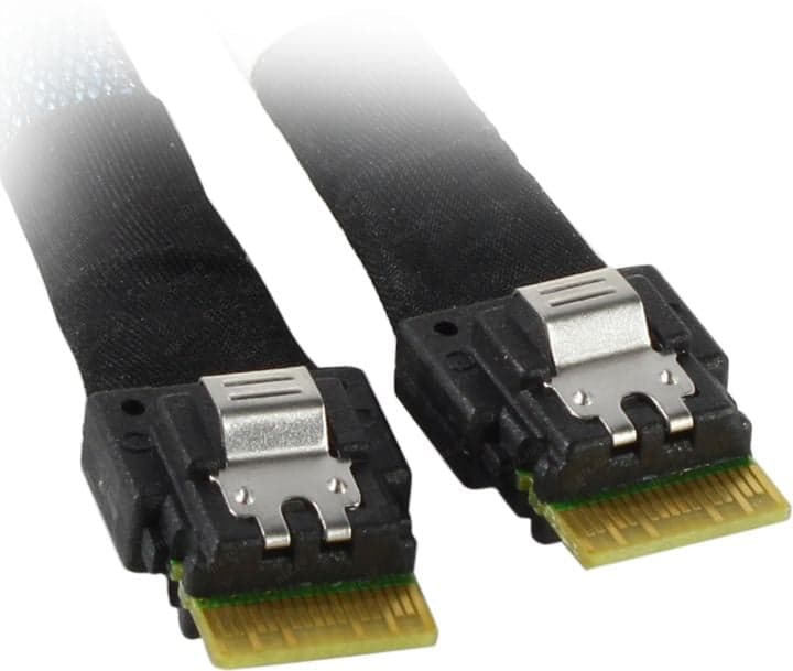 Amphenol <RSL38-1461> Кабель SFF8654 (x4) --> SFF8654 (x4) 1м