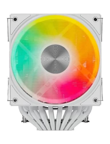 upHere UE2TC8 White ARGB / 8HPx6mm, 280W TDP, dual tower, 2x120mm ARGB fans, 600-1650RPM, 68 CFM, 25dBA / UE2TC8