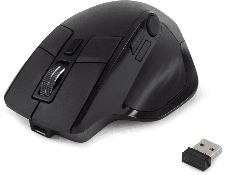OKLICK Wireless Optical Mouse <502MW> Black (RTL) USB 9btn+Roll<1978678>