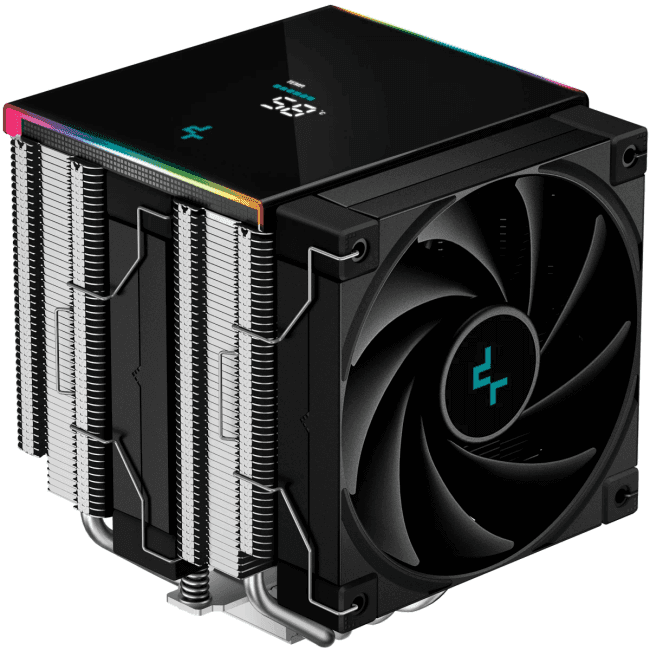 Deepcool <R-AK620-BKADMN-GJD> AK620 DIGITAL SE (115x/1200/1700/1851/AM4/AM5, 28дБ, 500-1850об/мин, Al+т.трубки)