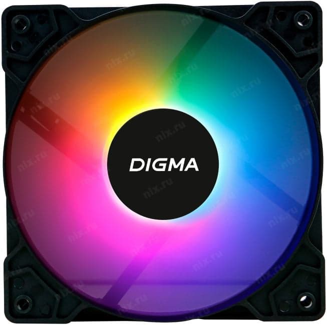 Digma <DFAN-FRGB1> (3пин, 120x120x25мм, 23dB, 1200об/мин)