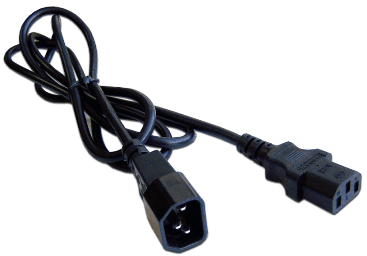 Lanmaster <LAN-PP13/14-2.0-BK> Кабель IEC-320-C13 - IEC-320-C14 2м