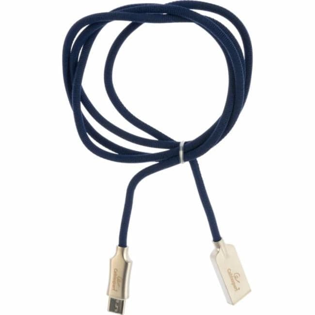 CC-P-USBC02Bl-1M Кабель USB2.0 Cablexpert CC-P-USBC02Bl-1M, AM/Type-C, серия Platinum, 1м, синий, нейлон.оплетка, блист