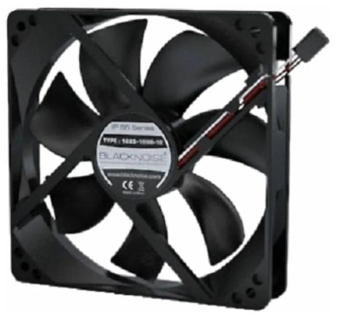 1232-13-12 Вентилятор промышленный Noiseblocker IP55 Serie 1232-13-12, 120x120x32 мм, 1300 об/мин, 27 дБА, напр. 12В
