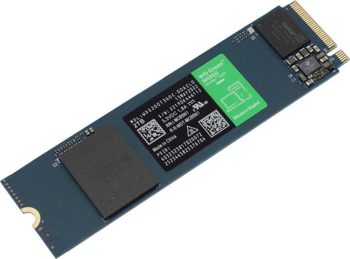 SSD 2 Tb M.2 2280 M WD Green SN350 <WDS200T3G0C>
