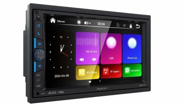 Автомагнитола Prology MPV-370 2DIN 4x55Вт v4.2 AUX 7" 2 ПДУ (PRMPV370)