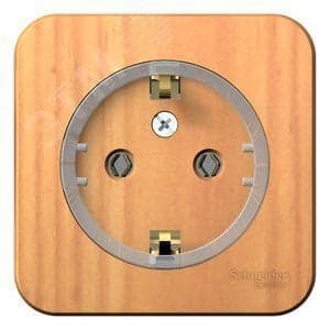 Schneider Electric BLNRA110115 BLANCA О/У РОЗЕТКА с заземлением без шторок,(КОМПАКТ) ИЗОЛ.ПЛ. 16А, 250В, ЯСЕНЬ
